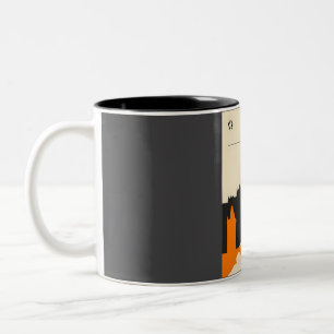Tasse 2 Couleurs Prague Vintage Minimal République tchèque Travel P