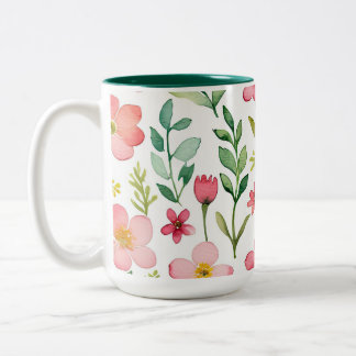 Tasse 2 Couleurs Prairie de fleurs sauvages