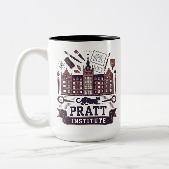 Tasse 2 Couleurs Pratt institute (Gauche)