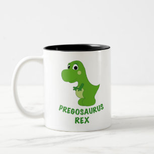 Tasse 2 Couleurs Pregosaurus Rex Pregnant T-Rex Cute Dinosaur