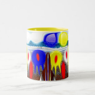 Tasse 2 Couleurs Première invasion Alien