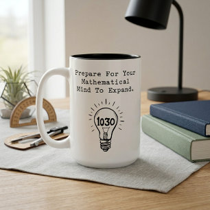 Tasse 2 Couleurs Préparez Votre Esprit Mathématique à S'Épanouir