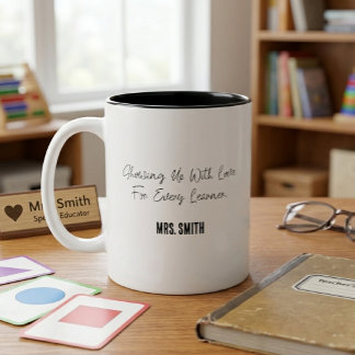 Tasse 2 Couleurs Présence Avec Amour Pour Chaque Apprenant Éducatio