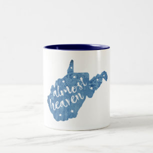 Tasse 2 Couleurs Presque Ciel Virginie-Occidentale