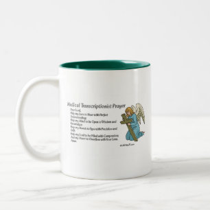 Tasse 2 Couleurs Prière Médicale de transcription
