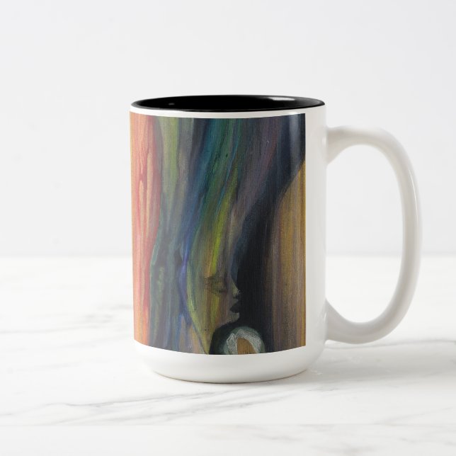 Tasse 2 Couleurs Prière pour le café (Droit)