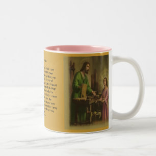 Tasse 2 Couleurs Prière Saint Joseph