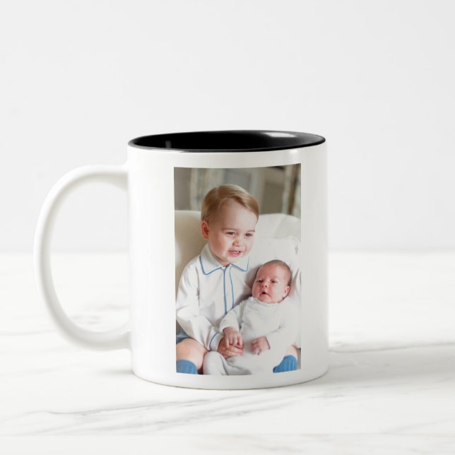 Tasse 2 Couleurs Prince George et Princesse Charlotte (Gauche)