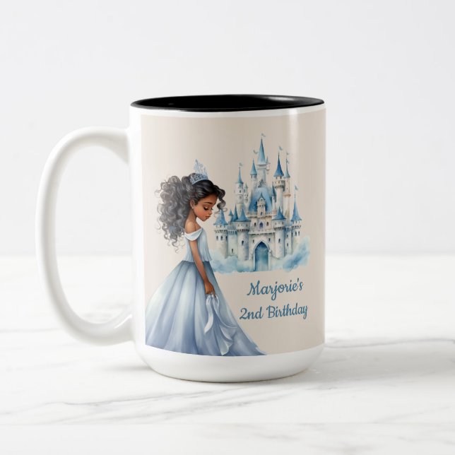 Tasse 2 Couleurs Princesse et Château (Gauche)