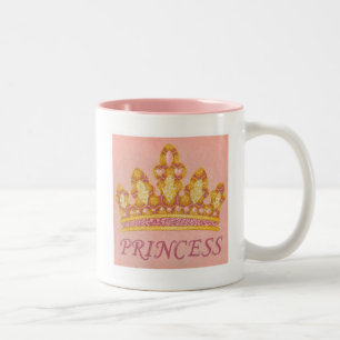 Tasse 2 Couleurs Princesse ornée de bijoux Crown par Chariklia