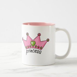 Tasse 2 Couleurs Princesse rose de diadème