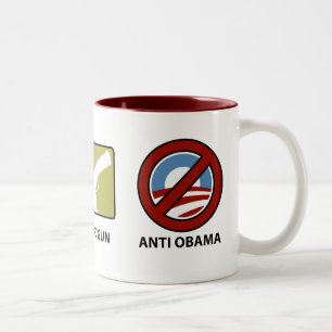 Tasse 2 Couleurs Princples contre Obama