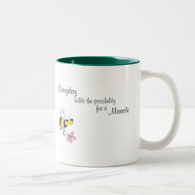 Tasse 2 Couleurs Prises quotidiennes la possibilité pour un miracle (Droit)