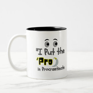 Tasse 2 Couleurs Pro en Procrastinate - Lazy mais légendaire