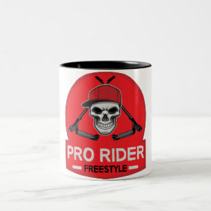 Tasse 2 Couleurs Pro Scooter Free Rider Traces