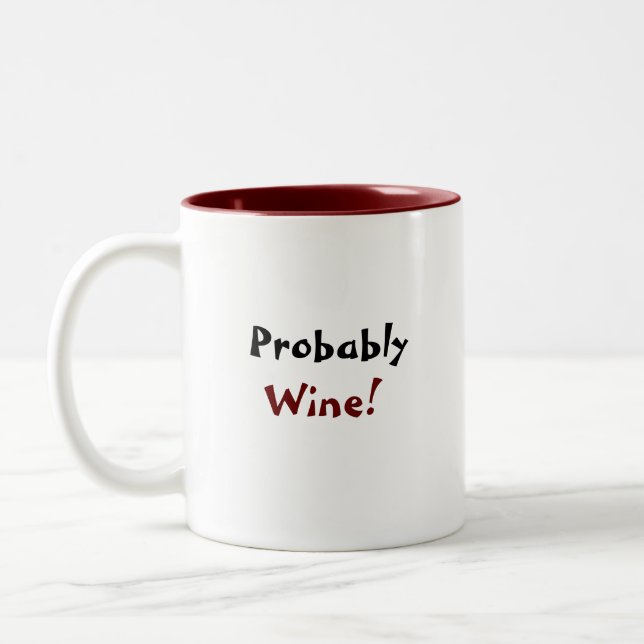Tasse 2 Couleurs Probablement de la bouillie de vin (Gauche)
