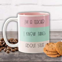 Prof amusant bloc de couleurs personnalisé 