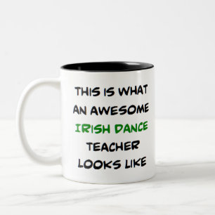 Tasse 2 Couleurs professeur de danse irlandaise, génial