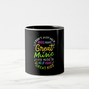 Tasse 2 Couleurs Professeur de Musique - Aide aux Enfants pour Fair