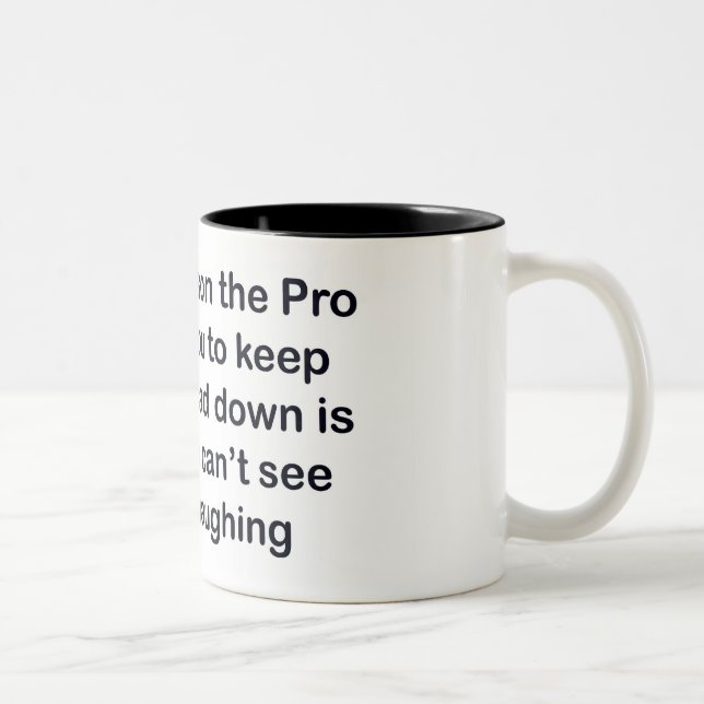 Tasse 2 Couleurs professionnel de golf (Droit)