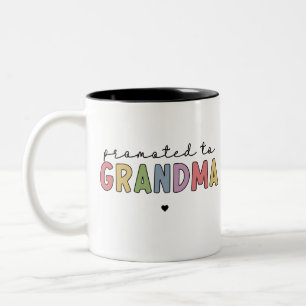 Tasse 2 Couleurs Promu à grand-mère Nouvelle grand-mère pour êt