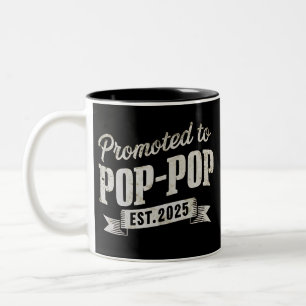 Tasse 2 Couleurs Promu chez Pop-Pop Est 2025 Première fois Pop-Pop