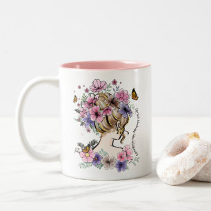 Tasse 2 Couleurs Propager la gentillesse comme Citation fleur sauva