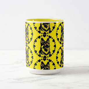 Tasse 2 Couleurs Propriétaire allemand du chien berger