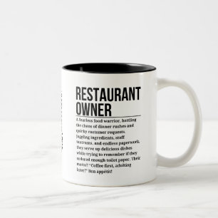 Tasse 2 Couleurs Propriétaire du restaurant
