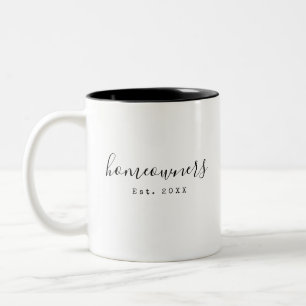 Tasse 2 Couleurs Propriétaires Nouvelle maison Musique personnalis