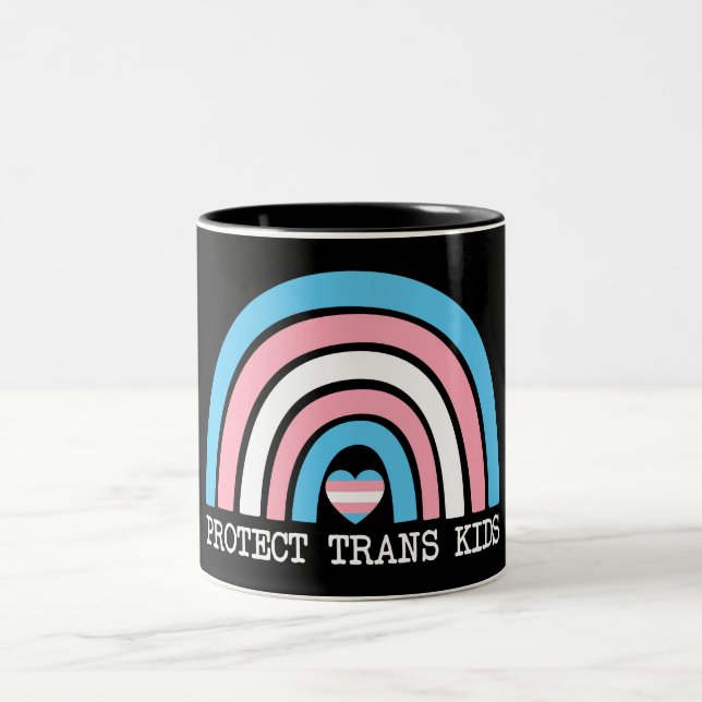 Tasse 2 Couleurs Protéger les enfants trans (Centre)