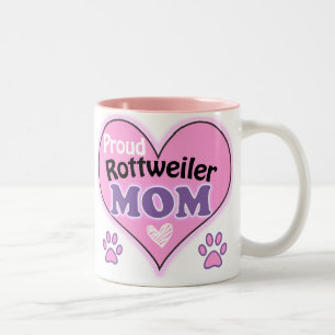 Tasse 2 Couleurs Proud Rottweiler Mom