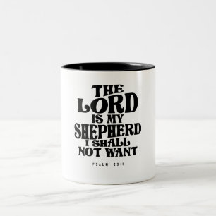 Tasse 2 Couleurs Psaume 23:1 Le Seigneur Me Guides - Citation chrét