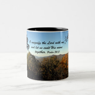 Tasse 2 Couleurs Psaume 34:3