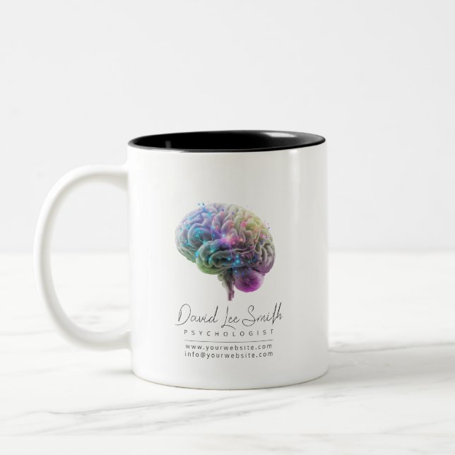 Tasse 2 Couleurs Psychologue / Neurologue (Gauche)