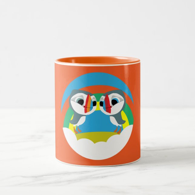 Tasse 2 Couleurs Puffin Rocks (Centre)