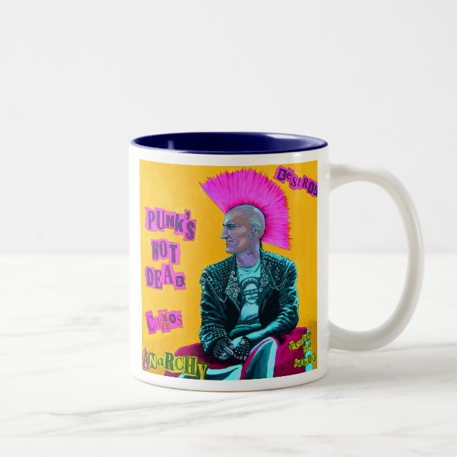 Tasse 2 Couleurs Punk Angleterre 1977 (Droit)