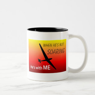 Tasse 2 Couleurs Quand il n'est pas montant il est avec moi