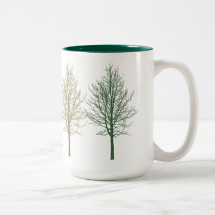 Tasse 2 Couleurs Quatre arbres