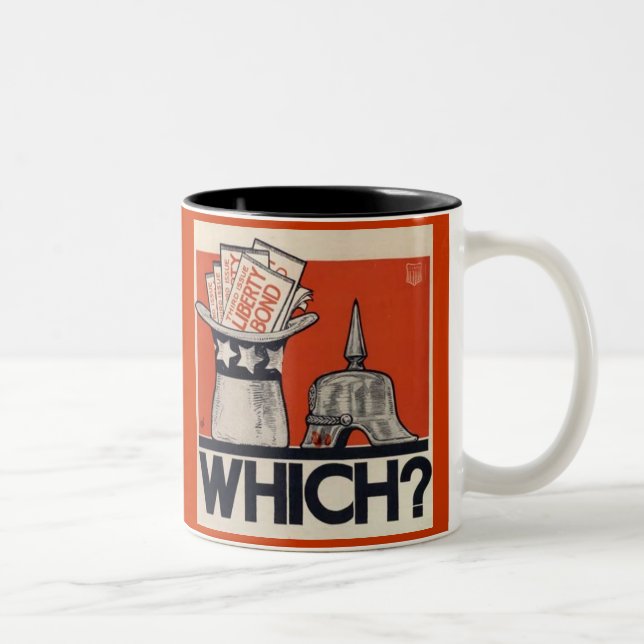 Tasse 2 Couleurs Quel ? Cru WW1 en esclavage de liberté (Droit)