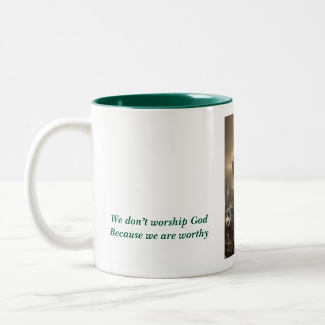 Tasse 2 Couleurs Qui est digne (Gauche)