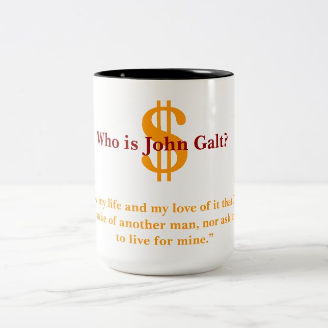 Tasse 2 Couleurs Qui est John Galt (Centre)