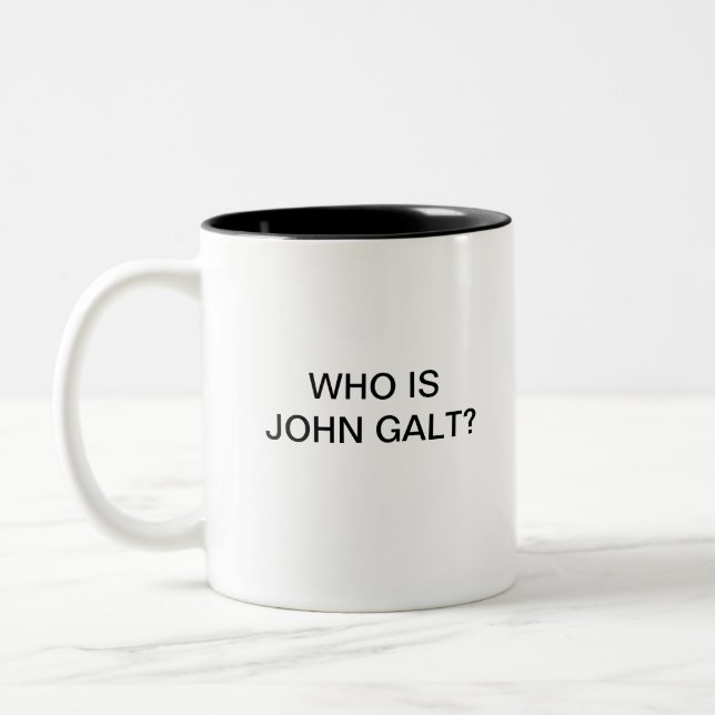 Tasse 2 Couleurs Qui est John Galt ? (Gauche)
