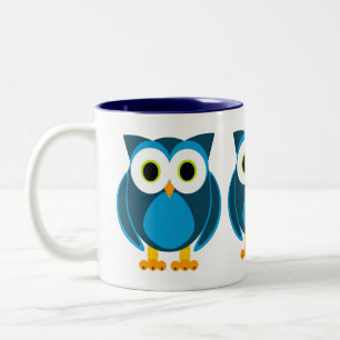 Tasse 2 Couleurs Qui ? M. Owl Cartoon