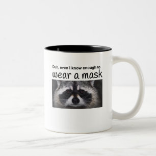 Tasse 2 Couleurs Raccon Java pour le Covid 19
