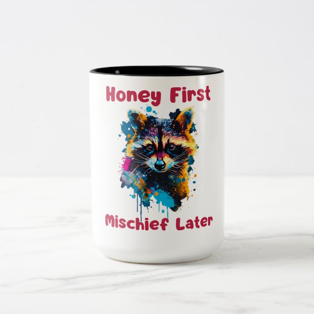 Tasse 2 Couleurs Raccoon (Centre)