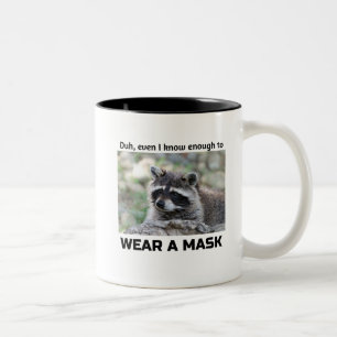 Tasse 2 Couleurs Raccoon Covid Métaphore Versez le Java Coff à de
