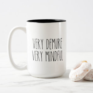 Tasse 2 Couleurs RAE DUNN Inspiré Très Discret Très Réfléchi