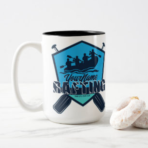 Tasse 2 Couleurs Rafting personnalisé Whitewater River Adventure