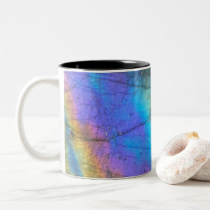 Tasse 2 Couleurs Rainbow Labradorite Crystal Print